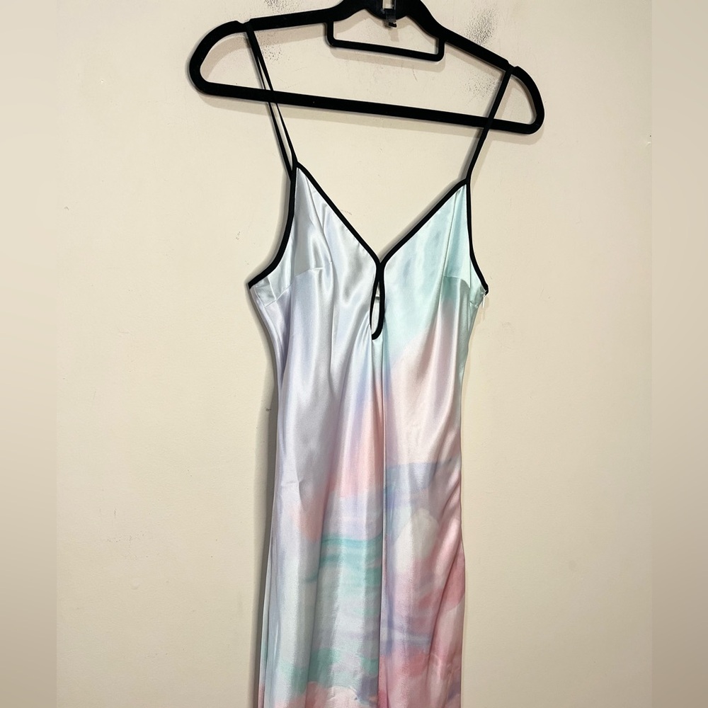 NWT. Anthropologie Geisha Designs Printed Slip Midi Dress. NEW - Picture 6 of 9